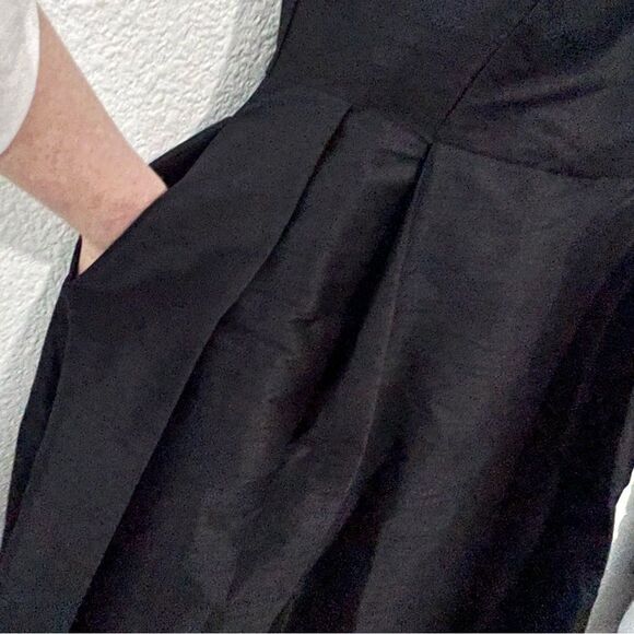 Sophisticated Black High-Low Wedding Dress - Picture 9 of 15